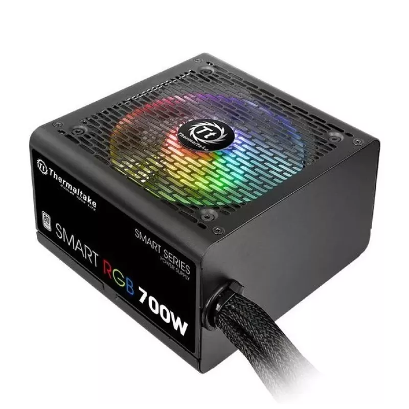 Maitinimo blokas Smart 700W RGB, 80PLUS, 230V EU, 2xPEG, 120mm, vienos šakos