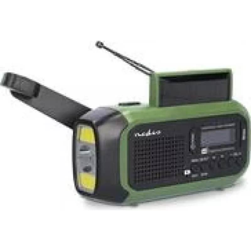 Nedis RDDBCR2000GN avarinis radijas DAB+, UKW, FM avarinis radijas, DAB+, UKW žalias, juodas (RDDBCR2000GN)