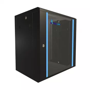Sieninė spinta Extralink Extralink Rackmount cabinet 12U 600x450 juoda