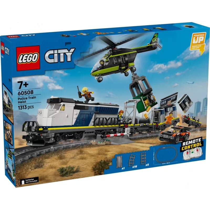 Bricks City 60508 Policijos traukinio apiplėšimas