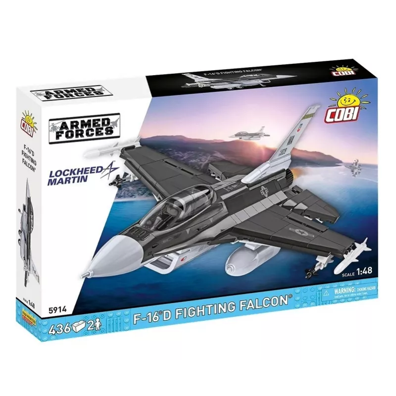 Statybinis rinkinys Cobi F-16D Fighting Falcon, 436 dalys, mastelis nenurodytas