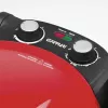 Picų keptuvas G3FERRARI G10032 — 1200W, akmens kepimo paviršius, maks. 400°C, 31 cm pica, mechaninis laikmatis, raudona
