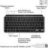 Klaviatūra Logitech MX Keys Mini, skirta Mac, QWERTZ vokiškas išdėstymas, juoda pilka