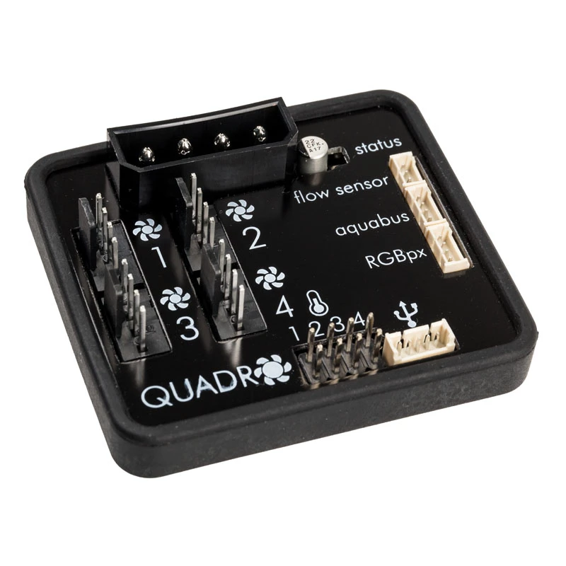 aqua computer QUADRO ventiliatorių valdiklis PWM ventiliatoriams