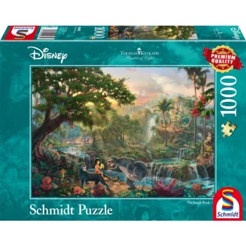 Dėlionė Schmidt Spiele 4059473 — 1000 vnt., Džiunglių knygos animaciniai piešiniai, 693 mm plotis