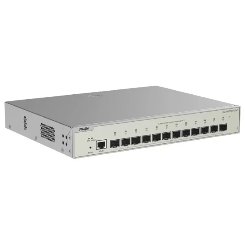 Ruijie Networks RG-NBS5500-12XS tinklo komutatorius, valdomas L3, pilkas