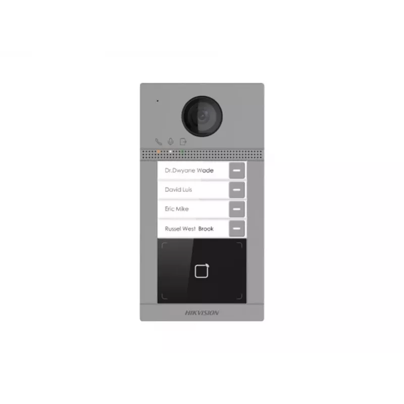 Video Intercom System Hikvision DS-KV8413-WME1(C) 2 MP Pilka IP65