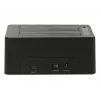 DeLOCK 63957 saugojimo įrenginio prijungimo stotelė USB 3.2 Gen 2 (3.1 Gen 2) Type-C juoda