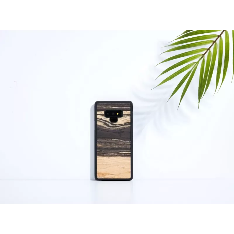 Išmaniojo telefono dėklas “man and wood”, skirtas „Samsung Galaxy Note 9“ – baltas juodmedžio