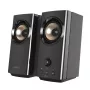 CREATIVE T60 2.0 kompaktiški Hi-Fi staliniai garsiakalbiai su aiškiu dialogu ir erdviniu garsu, su „Sound Blaster SmartComms Kit“, USB-C garso, mikrofono ir ausinių prievadais B