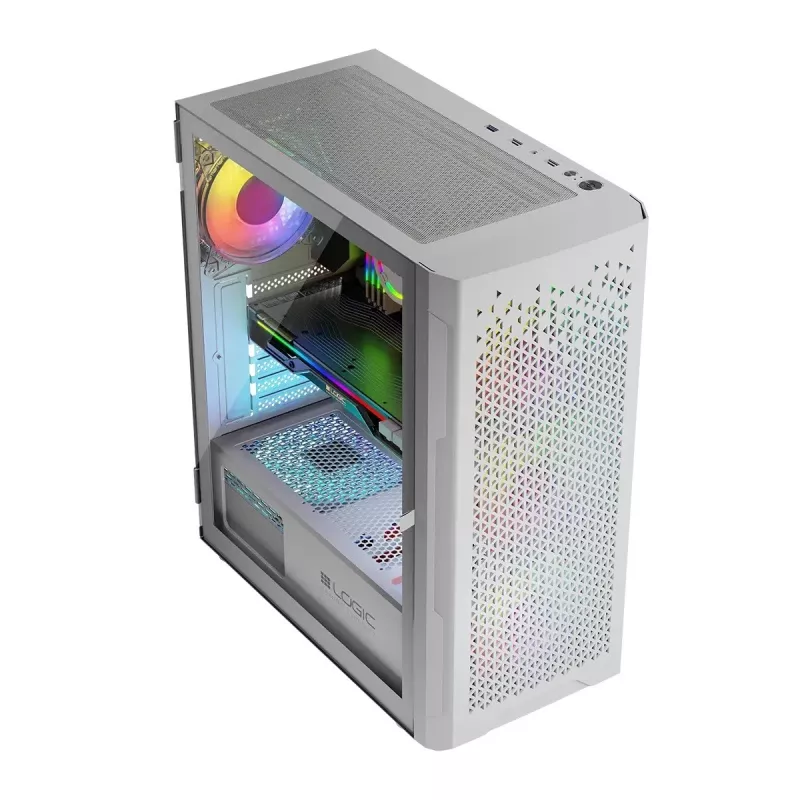 Logic ARAMIS ARGB MINIDI USB 3.0 korpusas, baltas