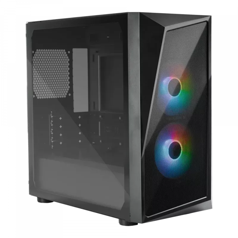 Cooler Master CP320-KGNN-S00 CMP 320, mATX, Midi-Tower, 120mm, langas, ARGB, juoda