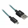 USB A į B laidas Sharkoon 0,5 m su aliuminio pynute