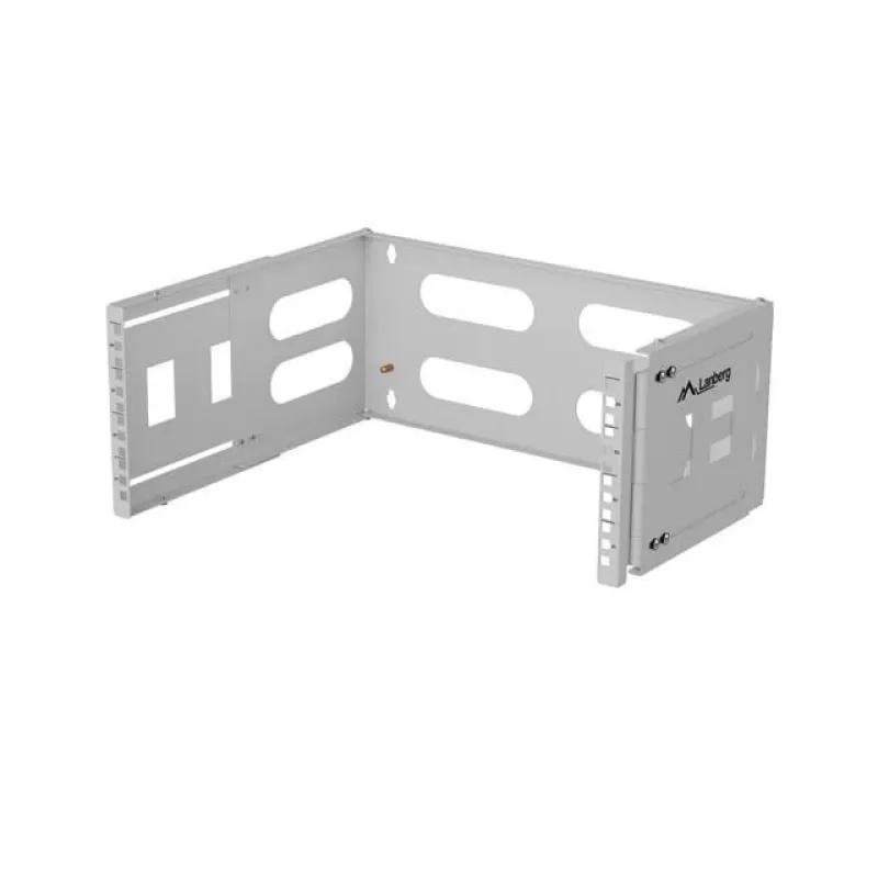 LANBERG stovo sieninis laikiklis 19 colių 4U — 497×400/240 mm, pilkas