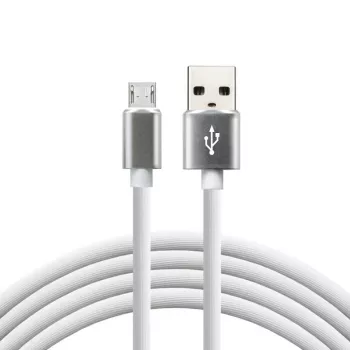 everActive laidas USB 1m - Baltas, silikoninis, greitas įkrovimas, 2,4A - CBS-1MW