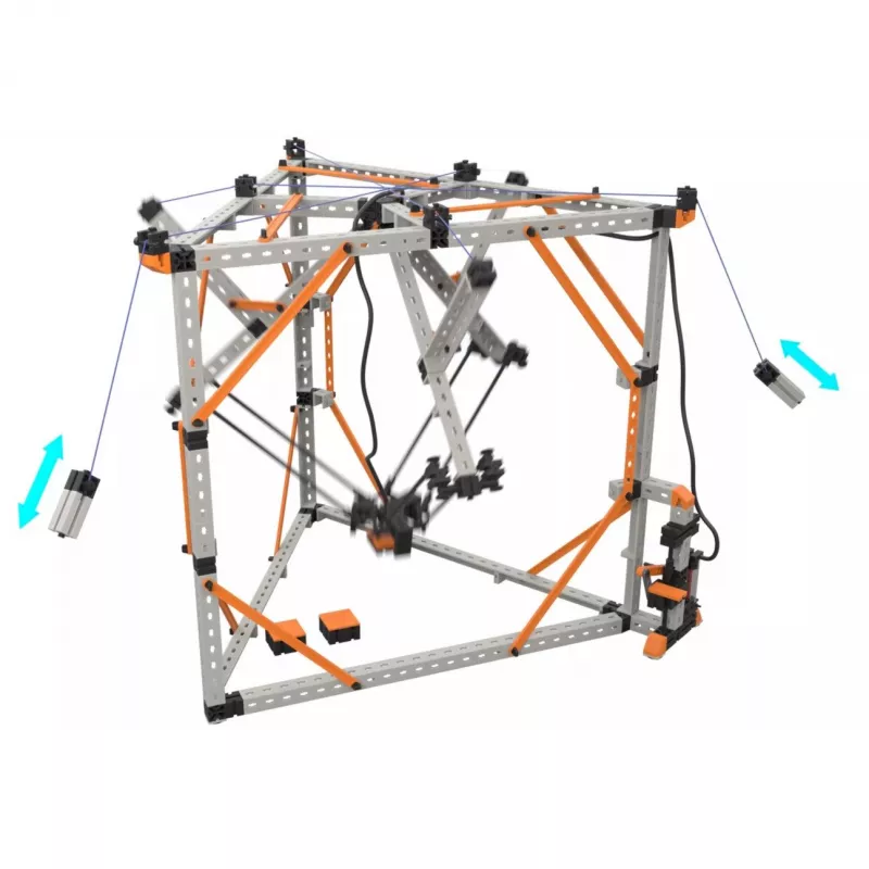 Mokomasis konstruktorius Fischertechnik Universal Ultimate 576102 — modulinės konstrukcinės dalys mokymuisi ir prototipų kūrimui