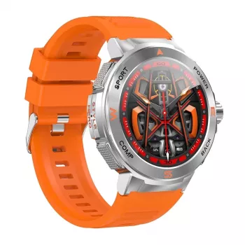 Išmanusis laikrodis BlitzWolf BW-AT5 oranžinis su Bluetooth ir širdies ritmo monitoriumi