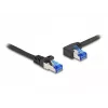 DELOCK RJ45 Cat.6A S/FTP tinklo kabelis, 2 m, juodas