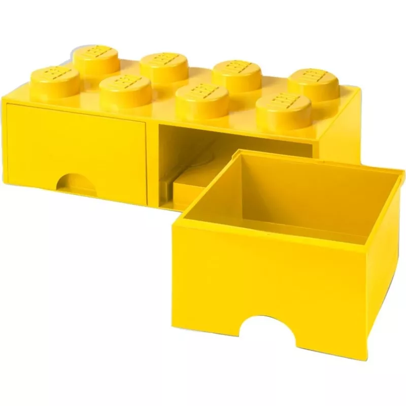 LEGO Drawer Brick 8 — geltonas (modelis 40061732) laikymo stalčius kaladėlėms ir smulkioms dalims