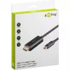 Goobay USB-C į HDMI laidas 4K 60 Hz 1 m juodas - USB-C kištukas > HDMI