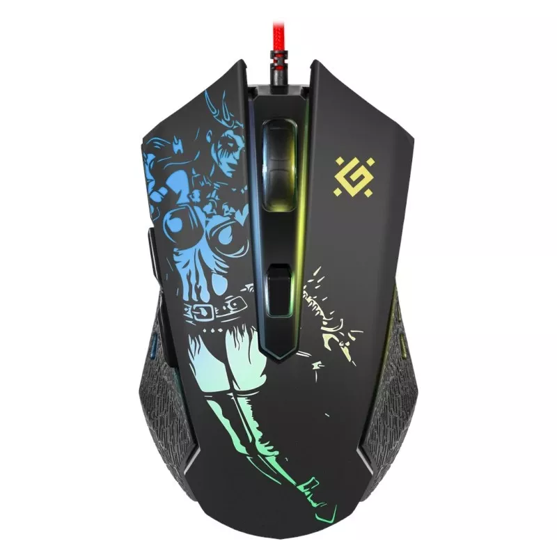 Žaidimų optinė laidinė pelė DEFENDER GM-933 SIN'SISTER 7200dpi 6P RGB