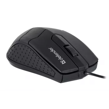 Optinė abiem rankoms tinkama pelė DEFENDER HIT MB-530 — 1000 DPI, USB Type-A, juoda, 1,5 m laidas