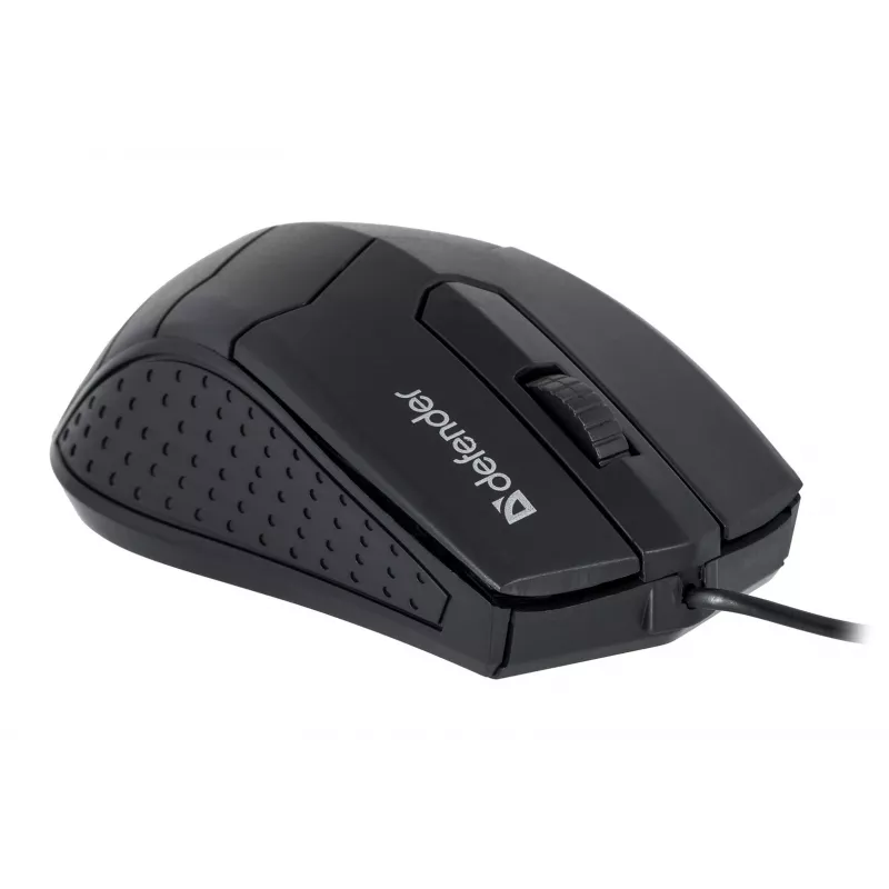 Optinė abiem rankoms tinkama pelė DEFENDER HIT MB-530 — 1000 DPI, USB Type-A, juoda, 1,5 m laidas