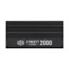 Maitinimo blokas Cooler Master X Mighty Platinum 2000W 230V, ATX 24-pin, 80 PLUS Platinum, juodas, 12 cm ventiliatorius