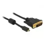 Vaizdo kabelio adapteris DeLOCK 83585 Micro-HDMI į DVI-D 1 m