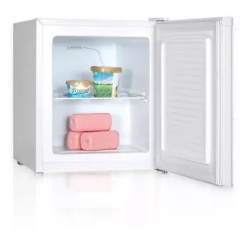 Vertikalus šaldiklis MPM 46-ZS-01B, 34 l talpa, baltas, laisvai pastatomas, apverčiamos durys, 230 V, 41 dB
