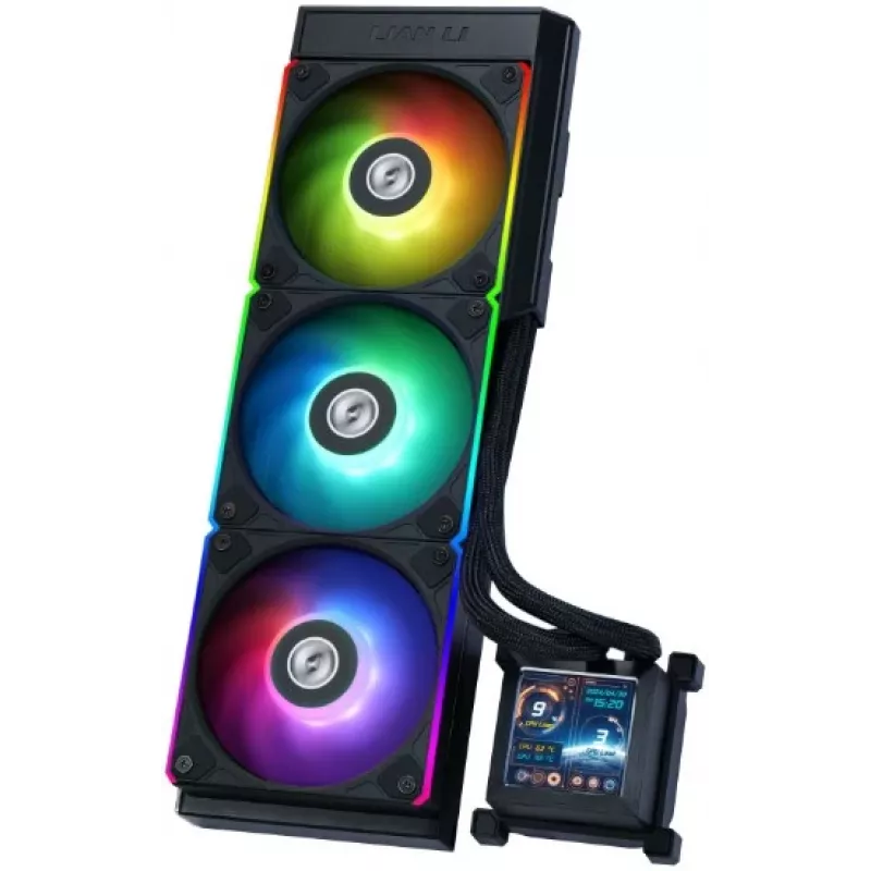 „Lian Li HydroShift LCD 360S 12 cm“ juoda spalva – viskas viename skysčio aušintuvas