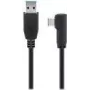 Goobay USB-C™ į USB A 3.0 laidas 90°, juodas, 1 m - USB 3.0 kištukas (A tipo) > USB-C™ kištukas (66501)