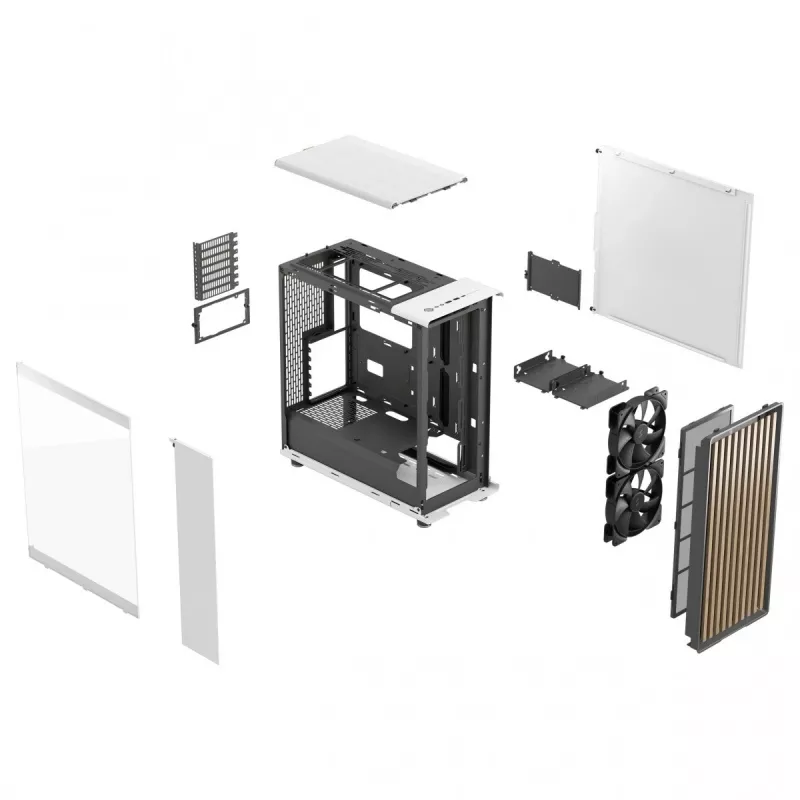 Fractal Design North Midi Tower baltas