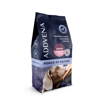 ADDVENA Power of Nature Junior Medium/Large Lamb - sausas šunų ėdalas - 10kg
