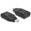 DeLOCK - Vaizdo / garso adapteris - HDMI - HDMI, 19 kontaktų (mot.) - Mini DisplayPort (pat.) - (DisplayPort 1.1) - Juodas (65552)
