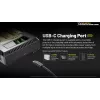 Baterijų įkroviklis Nitecore Ci4 — universalus USB įkroviklis Ličio jonų / NiCd / NiMH, 5/9/12V įvestis, 3A, plastikinis, 0.1914 kg