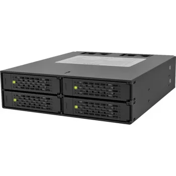 ICY DOCK - ToughArmor - MB994SP-4S - Backplane SAS/SATA II, be dėklo, 4x SAS/SATA 2,5 colio vidinis į 4x SATA prieglobą - aliuminis - juodas - SAS/SATA 6 Gbit/s - 40 mm ventiliatorius