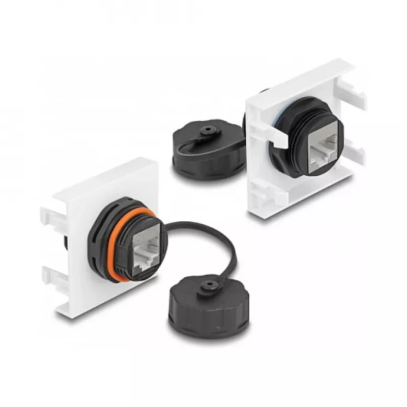 DeLOCK Easy 45 modulis Tinklo RJ45 Cat.6A 45x45mm 1000 Mbit/s Juoda