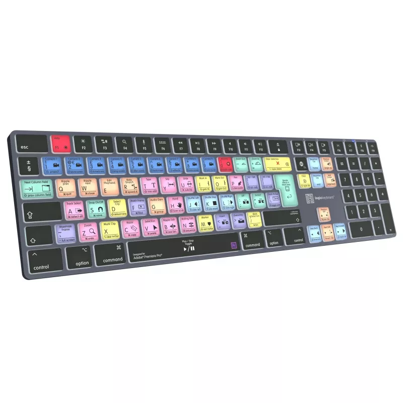 Logickeyboard LKB-PPROCC-TM-UK klaviatūra, biuro, Bluetooth, QWERTY, anglų, pilno dydžio