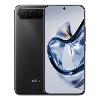 Išmanusis telefonas NUBIA Air 5G — 6,78 colio 1224×2720, Unisoc T8300, 20 GB RAM, 256 GB, 50 MP, 5000 mAh, Dual SIM, IP68/IP69, Juoda