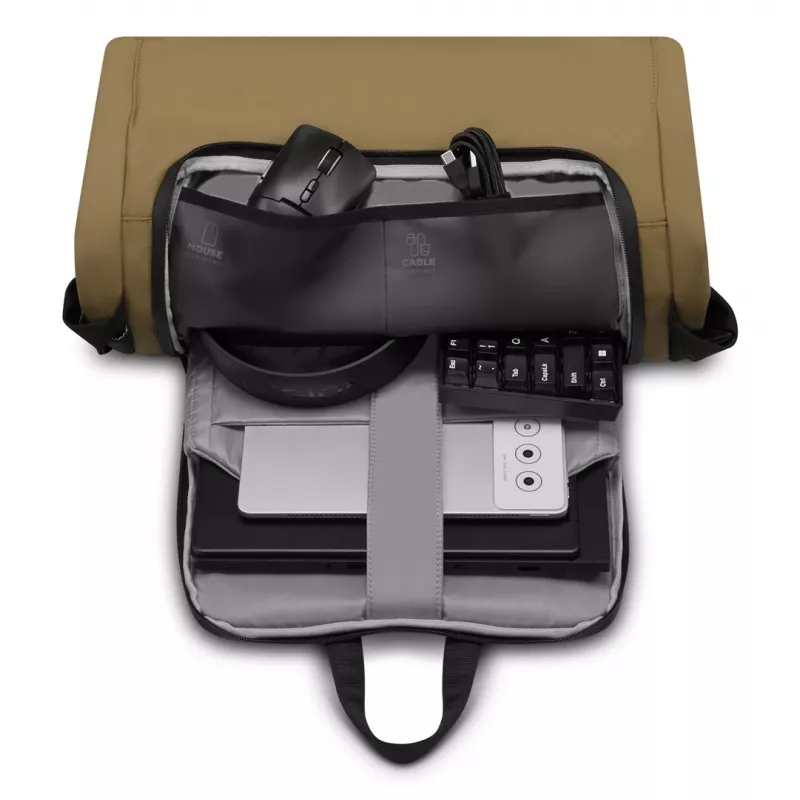 Kuprinė nešiojamam kompiuteriui Lenovo GX41U39298, skirta 40,6 cm (16 colių) nešiojamiesiems kompiuteriams, nailonas/poliesteris, 25 l, juoda/geltona