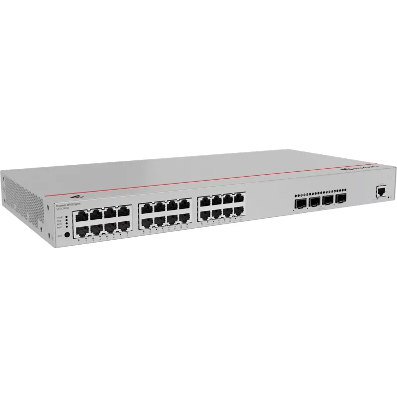 Huawei S310-24P4X Gigabit PoE išmanusis komutatorius, 4x SFP+ 24x PoE, 4x SFP+, stovo montavimui