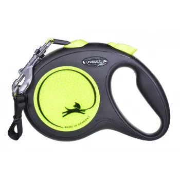FLEXI nauja Neon L - ištraukiamas pavadėlis - 5 m