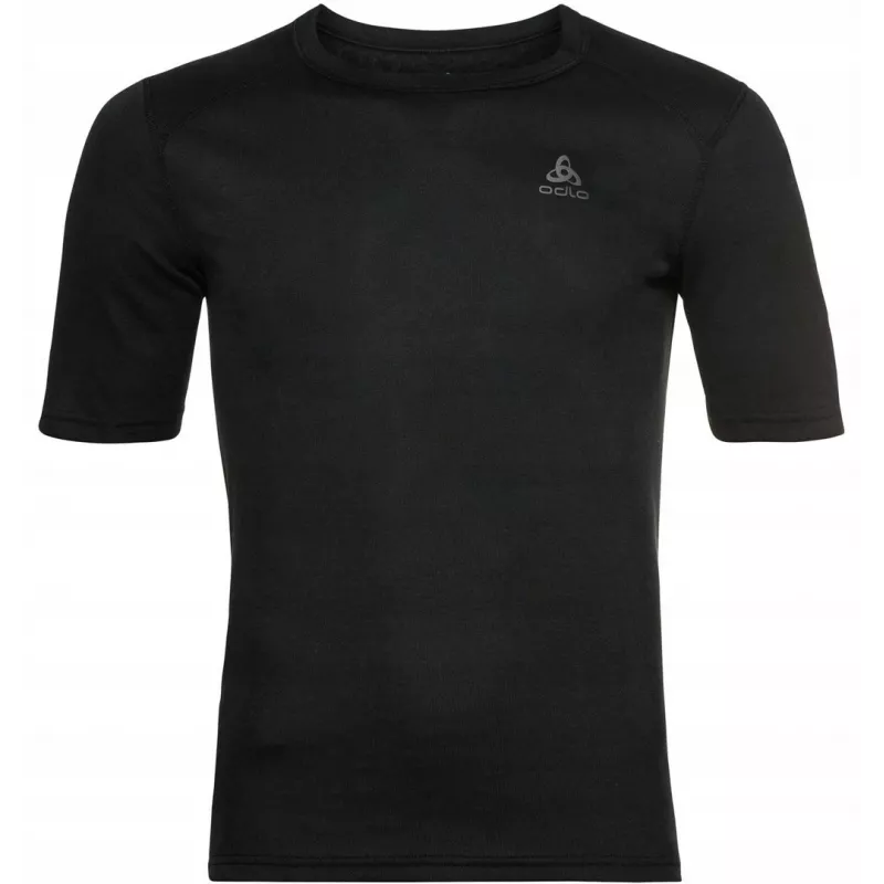 Odlo BL TOP crew neck s/s ACTIVE WARM ECO vyriški marškinėliai, M dydis, juodi