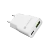 Maitinimo adapteris NATEC Ribera NUC-2376 — 1× USB-A, 1× USB-C, 3 A išėjimas