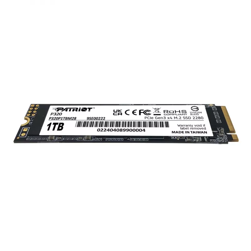 SSD Patriot Viper P320 M.2 PCIe Gen3x4 512 GB 3000 MB/s