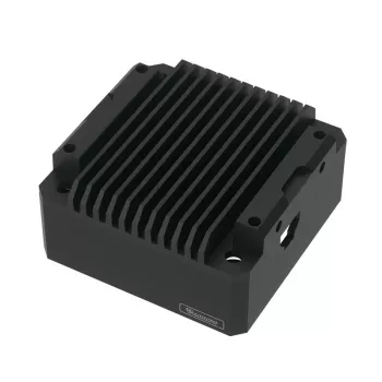 Heatsink Barrow DDC DCHL-V3 b juodas — radiatorius DDC siurbliui, kompaktiškas aliuminio/žalvario dizainas