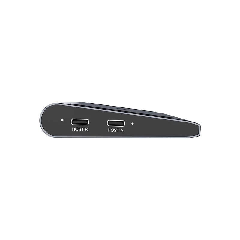 KVM jungiklis Unitek D1106AGY01 USB-C triguba 4K prijungimo stotelė su KVM, 3x USB-A, 5x USB-C, HDMI×2, DP×1, RJ-45, SD skaitytuvas, 3840×2160@60Hz, aliuminis