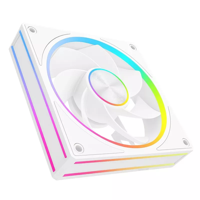 Korpuso ventiliatorius MODECOM VOLCANO LOOP 120 ARGB Reverse Fan White 120 mm, PWM, 400–1400 RPM