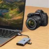 USB-C adapteris Hawk HW-HUB801 8-in-1 su HDMI ir Ethernet
